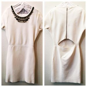 BCBG MAXAZIRA white mini dress.